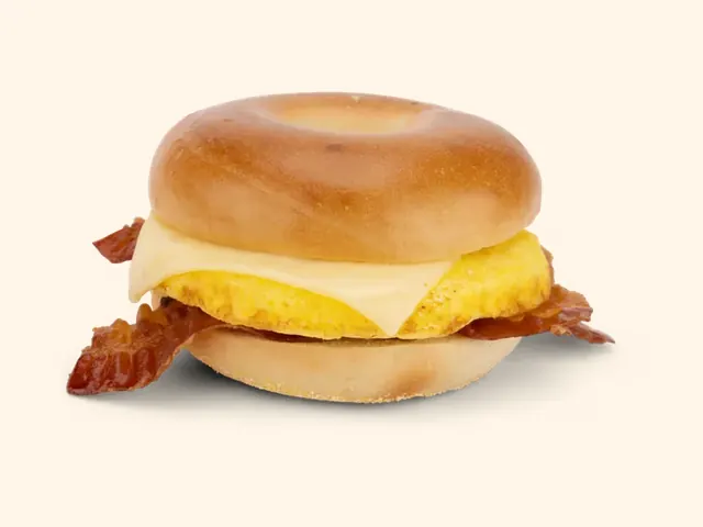 Wawa Bacon, Egg & Cheese Sizzli on a bagel