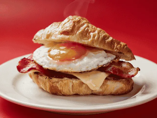 Wawa Bacon, Egg & Cheese Sizzli on a croissant