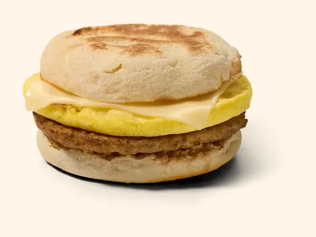 Wawa Sausage, Egg & Cheese Sizzli on an English muffin